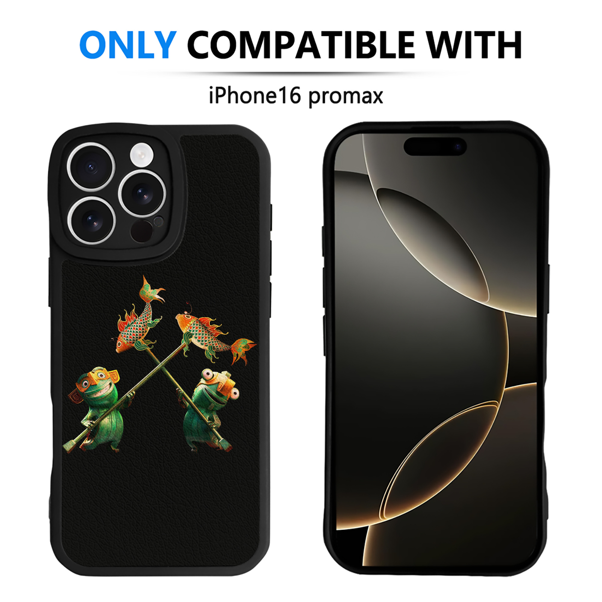 （画像用） Ne Zha 2 ナタ 魔童の大暴れ 【iPhone 16シリーズ対応】シリコンスマホケース（レザー調） 材質：シリコン